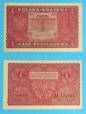 Polonia 1 Marka 1919 &#039;Marka Polska&#039; aUNC serie: KB 174462 p#23