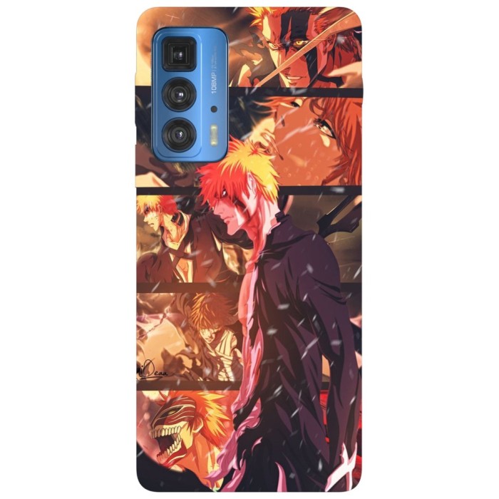 Husa compatibila cu Motorola Edge 20 model Kurosaki ichigo Bleach, Silicon, TPU, Viceversa