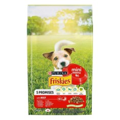 Hrana uscata caini, Friskies Mini Menu, punga 1.5 kg, talie mica, adult, carne de vita