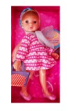Cumpara ieftin Papusa Baby Reina cu rochita roz cu alb, MalPlay, 24 cm