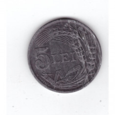 Moneda 5 lei 1942, stare buna
