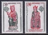 Andorra (Fr) 1974 - Europa, statui, CEPT, serie neuzata