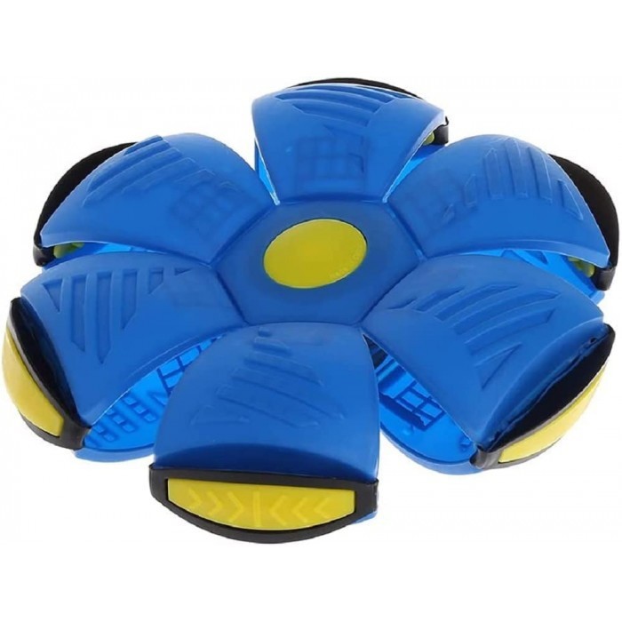 Minge Turtita de Jucarie, Lumini, Model OZN, Albastru, Pentru Copii, 23 cm