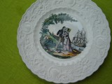 Portelan englezesc Adams Valentine series-1840 Period, frumoasa farfurie