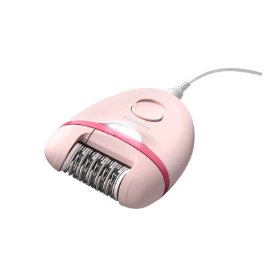 Epilator Philips Satinelle, 2 viteze, maner ergonomic, accesorii incluse, Roz foto