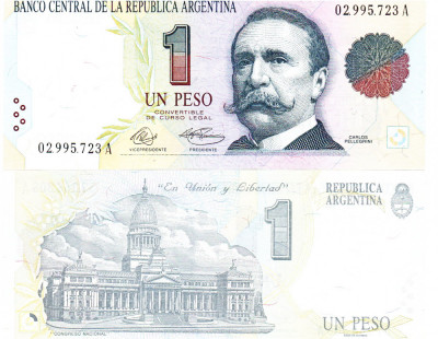 Argentina 1 Peso 1992 P-339a UNC foto