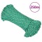 Franghie de barca, verde, 3 mm, 250 m, polipropilena