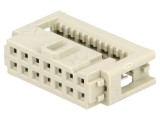 Conector IDC mufă mamă 14 PIN 1,27mm pentru cablu-bandă