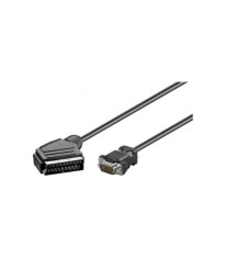 Cablu Scart la VGA 2m tata-tata Goobay