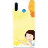 Husa silicon pentru Huawei P30 Lite, Child Autumn Paint Hd