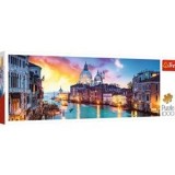 Puzzle Panoramic 1000 de piese, Canal Venetia la Apus, Multicolor, CMCLASS