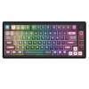Tastatura gaming mecanica Bluetooth cu si fara fir Redragon Uranus Pro 82 neagra iluminare RGB