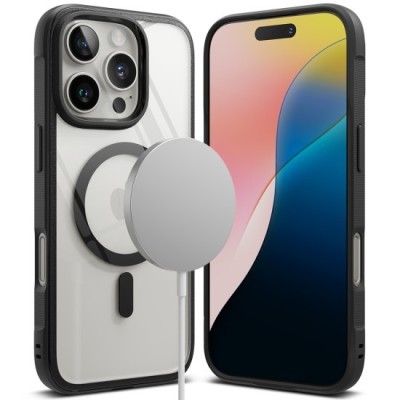 Husa pentru iPhone 16 Pro Max - Ringke Fusion Bold MagSafe - Black foto