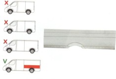 Aripa spate Mercedes Sprinter/ Vw Crafter,2006- Partea Stanga, Spatiu De Incarcare =4700 Mm , Inaltime Pana La geam , foto