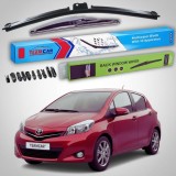 Cumpara ieftin Ștergătoare Toyota Yaris P13 Hatchback 2011-prezent | Set Față și Spate Flat Premium &ndash; TeamCar&reg;
