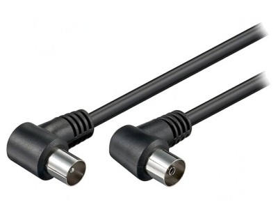 Cablu Coaxial 75&amp;Omega; 1,5m Negru foto