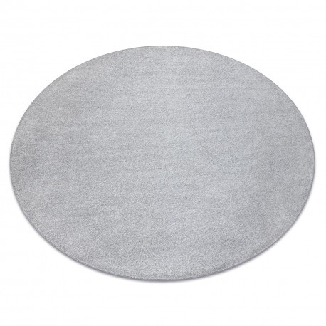 Covor rotund INDUS argint 91 simplu, melange, cerc 100 cm
