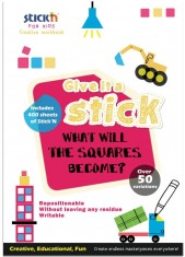 Carte creativa Stick&amp;quot;n Square - patrate neon asortate foto