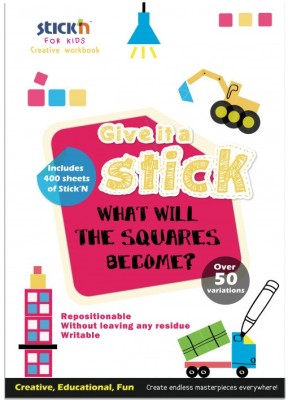 Carte creativa Stick&amp;quot;n Square - patrate neon asortate foto