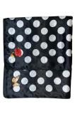 Esarfa dama cu buline, Dacali, negru/alb, 60x60 cm, Poliester, Marime universala