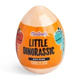 Bila efervescenta de baie Little Dinorassic Surprise Bath Bomb Martinelia 99587, portocaliu, 140 g