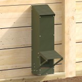 vidaXL Feeder pentru pui Verde măsliniu 13 x 12 x 51 cm 874670