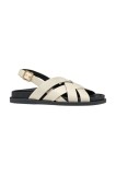 Geox sandale de piele D ADELASH femei, culoarea bej, D55YWA 00043 C1122