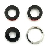 Geam Camera Spate cu Rama Apple iPhone 12 Pro Max Silver Argintiu