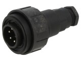 Conector Circular Tată BULGIN PXV0739/P 6 pini 5A 277V IP68 IP69K 6-8mm