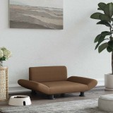 vidaXL Pat de c&acirc;ini, maro, 70x45x28 cm, material textil