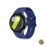 Curea Tech-Protect Silicone Sport pentru Samsung Galaxy Watch7 / Watch FE / Watch6 / Watch5 / Watch4 Series Bleumarin