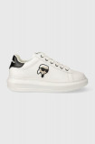 Karl Lagerfeld sneakers din piele KAPRI culoarea alb, KL62530N