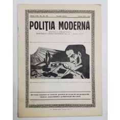 POLITIA MODERNA , REVISTA LUNARA DE SPECIALITATE , LITERATURA SI STIINTA , ANUL VIII , NR.88-89 , IUNIE - IULIE , 1933
