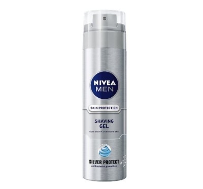 Gel de ras Nivea Men Silver Protect, 200ml foto