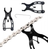 Cleste lant bicicleta, maner ergonomic, otel, negru