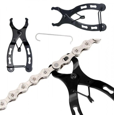 Cleste lant bicicleta, maner ergonomic, otel, negru foto