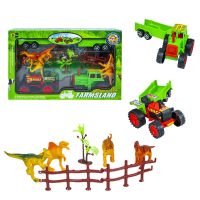 Set tractor + figurine dinozaur foto