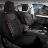 Huse scaune auto Canyon Negru Portocaliu