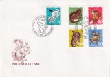 FILATELIE TEMATICA - PLIC ELVETIA TEMATICA FAUNA VEVERITE