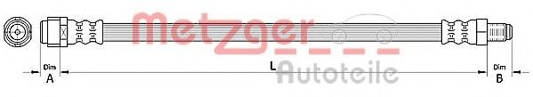 Conducta / cablu frana MERCEDES C-CLASS Cupe (C204) (2011 - 2016) METZGER 4110726