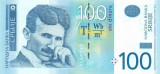 SERBIA █ bancnota █ 100 Dinara █ 2012 █ P-57a █ Serie AA █ UNC █ necirculata