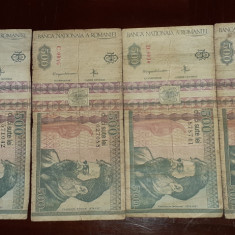 4 bancnote de 500 lei, 1992; 2 bancnote 2000 LEI eclipsa