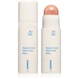 Korres Natural Color Multi-Stick Balm fard multifuncțional, pentru buze și obraz culoare Glass Peach 4.5 g