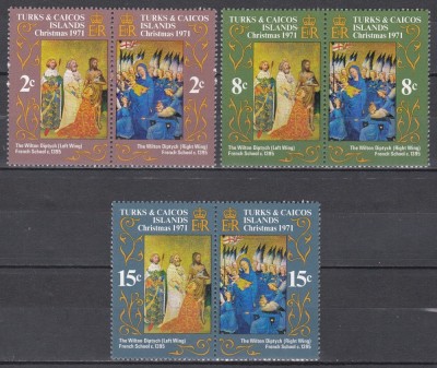 Turks şi Caicos 1971 - Crăciun, MNH foto