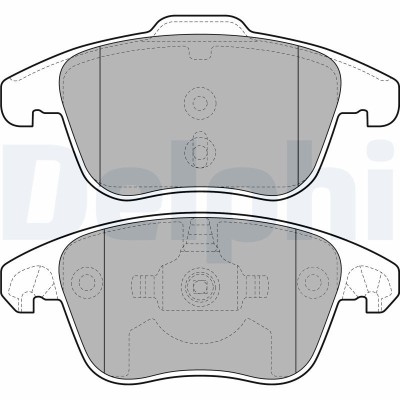 DELPHI LP2100 set placute frana,frana disc foto