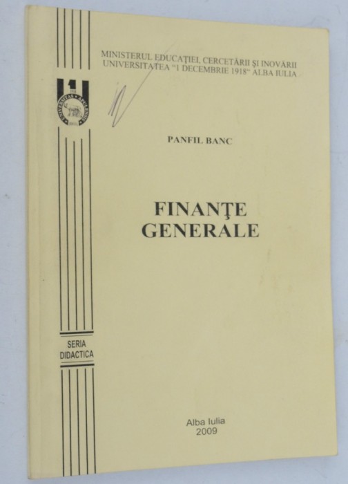 Pamfil Banc - Finante Generale - 20019 Alba Iulia