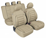 Huse scaun De-Luxe Sport Edition jacquard high-quality 9buc - Bej Garage AutoRide