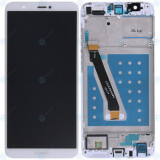Huawei P smart (FIG-L31) Capac frontal modul display + LCD + digitizer alb
