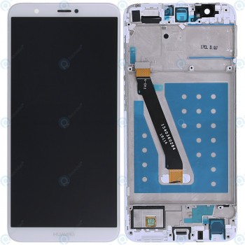 Huawei P smart (FIG-L31) Capac frontal modul display + LCD + digitizer alb foto