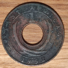 Africa de Est - moneda istorica raruta - 1 cent 1952 - bronz - George VI